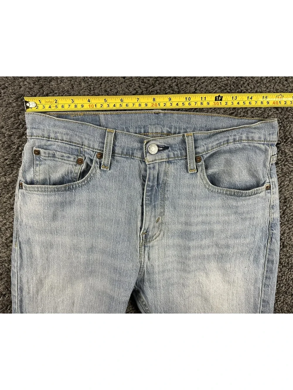 Levi's 527 Jeans Mens Light Wash Slim Bootcut Stretch Denim Sz 30x30